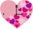 icon Pink Love Heart Clock 1.1