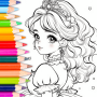 icon Doll Color: Princess Coloring para Samsung Galaxy Xcover 3 Value Edition