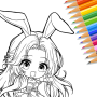 icon Cute Drawing : Anime Color Fan para Samsung Galaxy J1 Ace(SM-J110HZKD)