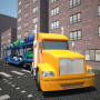 icon Car transport 3D trailer truck