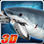 icon Angry Megalodon Shark 3D