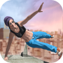 icon Parkour Stuntgirl Running