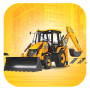 icon Backhoe Loader Working Machine