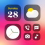 icon Color Widgets, Theme: iWidgets para HTC Desire 830