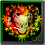 icon Skull Smoke Weed Magic FX para LG X Skin