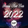 icon Happy new year 2022 GIF